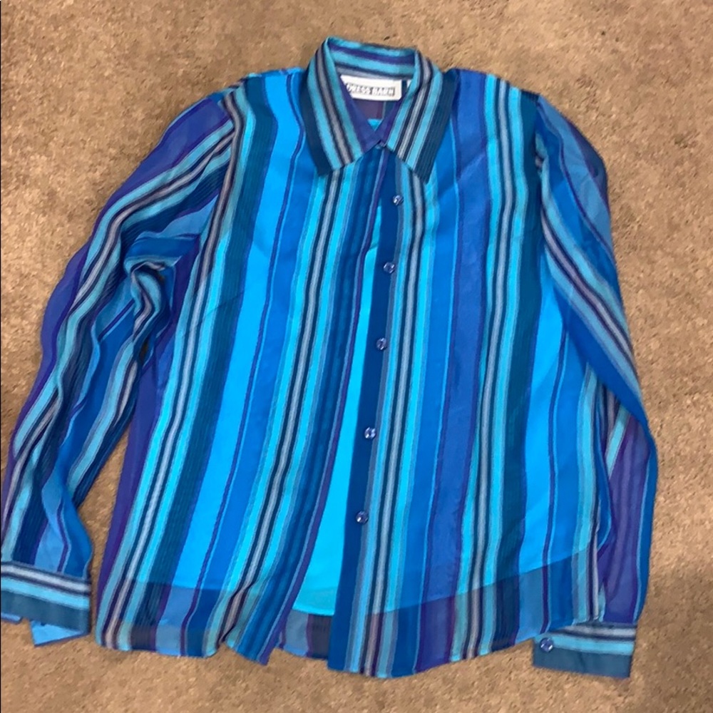 Dress Barn button down top with attached tank